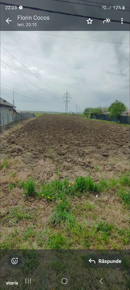 TEREN CASE -MANESTI AER CURAT  -canal irirgatii cu apa  spate teren - Imagine principală: 4/6