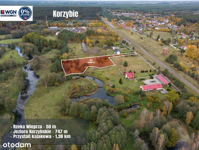 Działka siedliskowa Korzybie, ul. Kolejowa