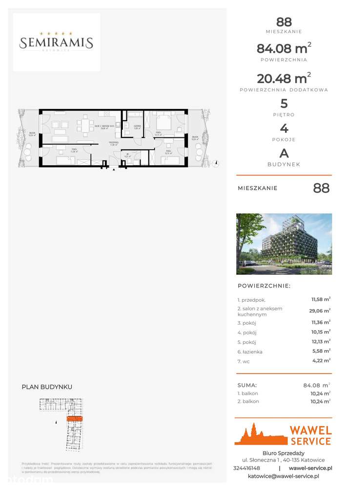 Semiramis | mieszkanie 4-pok. | 88 - Pełny obrazek: 2/7