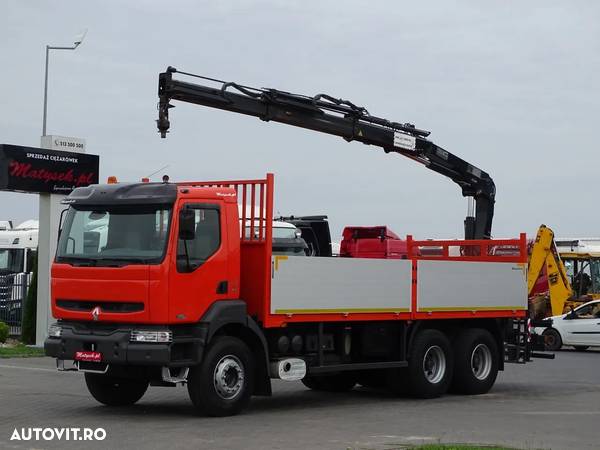 Renault KERAX 370 / 6 X 4 / CUTIE - 6.5 M + HDS HIAB 144 / PILOT / ROTATOR / MANUAL / 2004 - 1