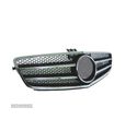 GRELHA FRONTAL COLMEIA PARA MERCEDES C W204 07-11 PRETO CROMADO - 1