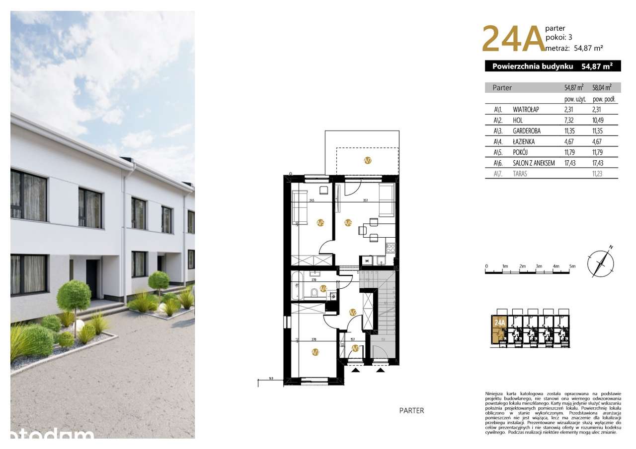Mieszkanie w zabudowie szeregowej_ Ogród 80m ! - Pełny obrazek: 4/9