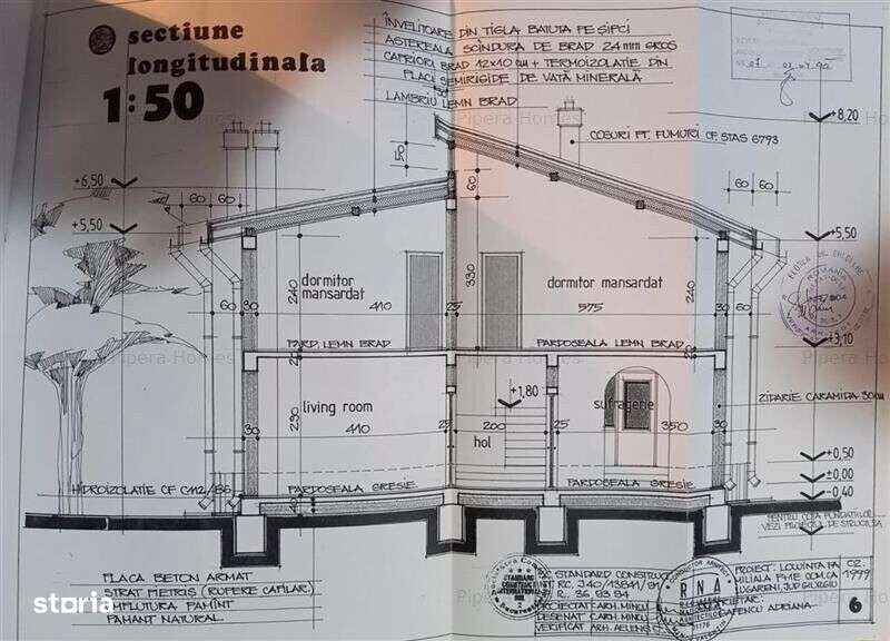 Vila beton P+1 si teren 2000 mp Calugareni-12