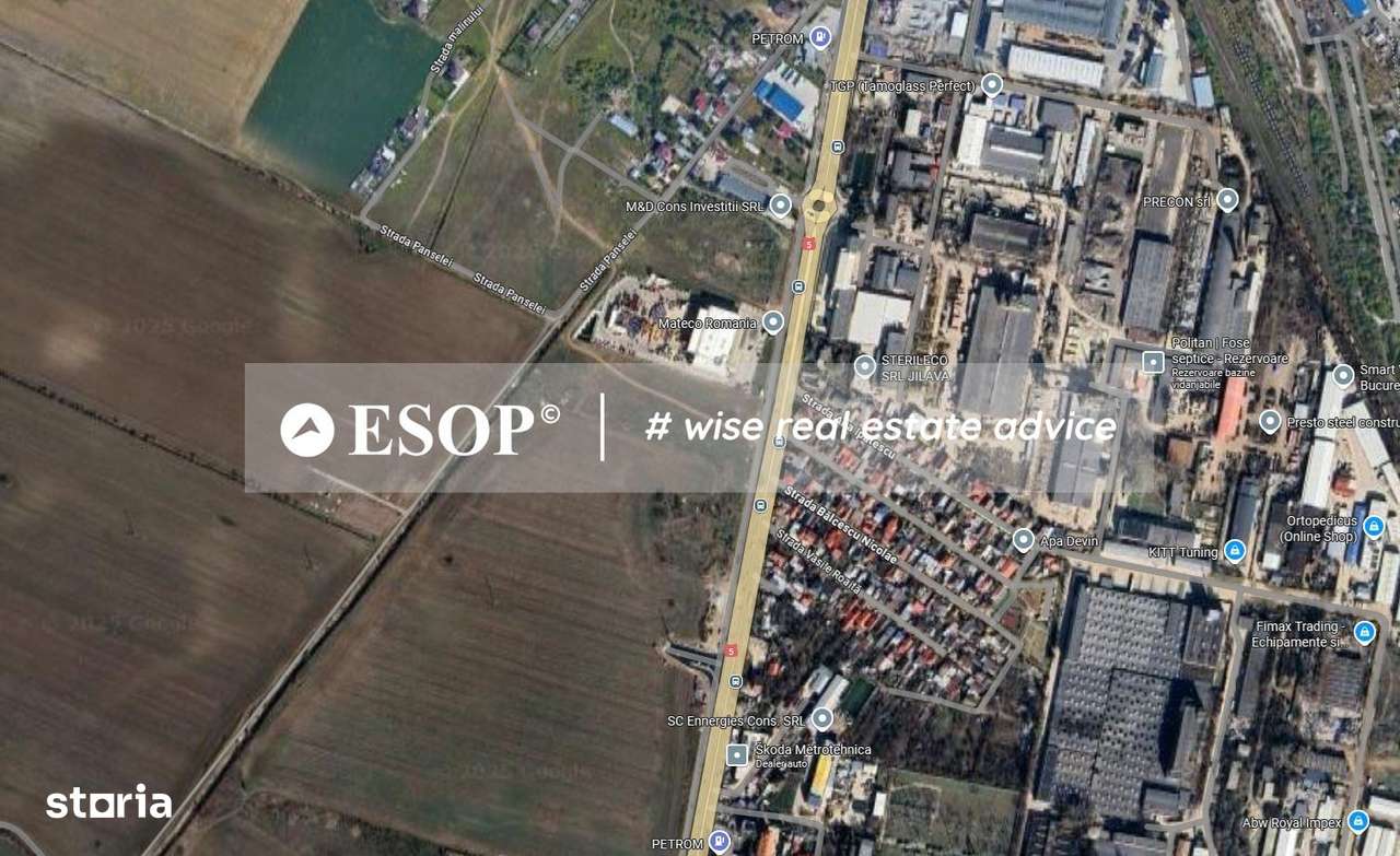 Teren 1,8ha, Jilava, deschidere 74m, Sos Giurgiului, Mateco, ID 15478-2