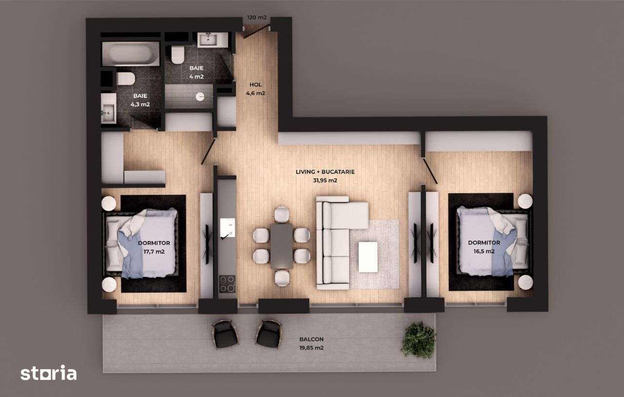 Apartament nou Residence5 lângă școlile private din zona Iancu Nicolae-19