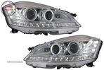 Faruri LED Mercedes Clasa S W221 (2005-2009) Facelift Look Semnalizare Dinamica Se- livrare gratuita - 1