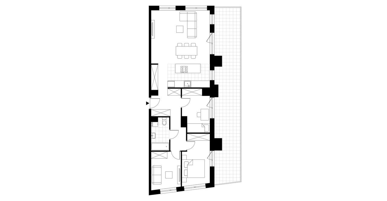 4-pokojowe mieszkanie 85m2 + balkon - Pełny obrazek: 4/9