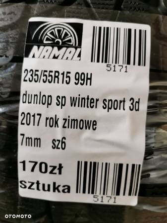 1x dunlop sp winter 3d 235/55r17 opona zimowa 7mm 5171 - 8