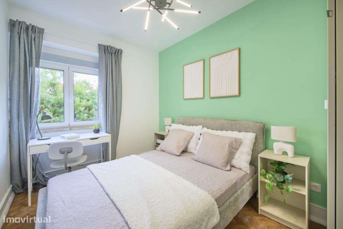 Quarto - localizado em Roma-Areeiro Lisbon - Grande imagem: 5/10