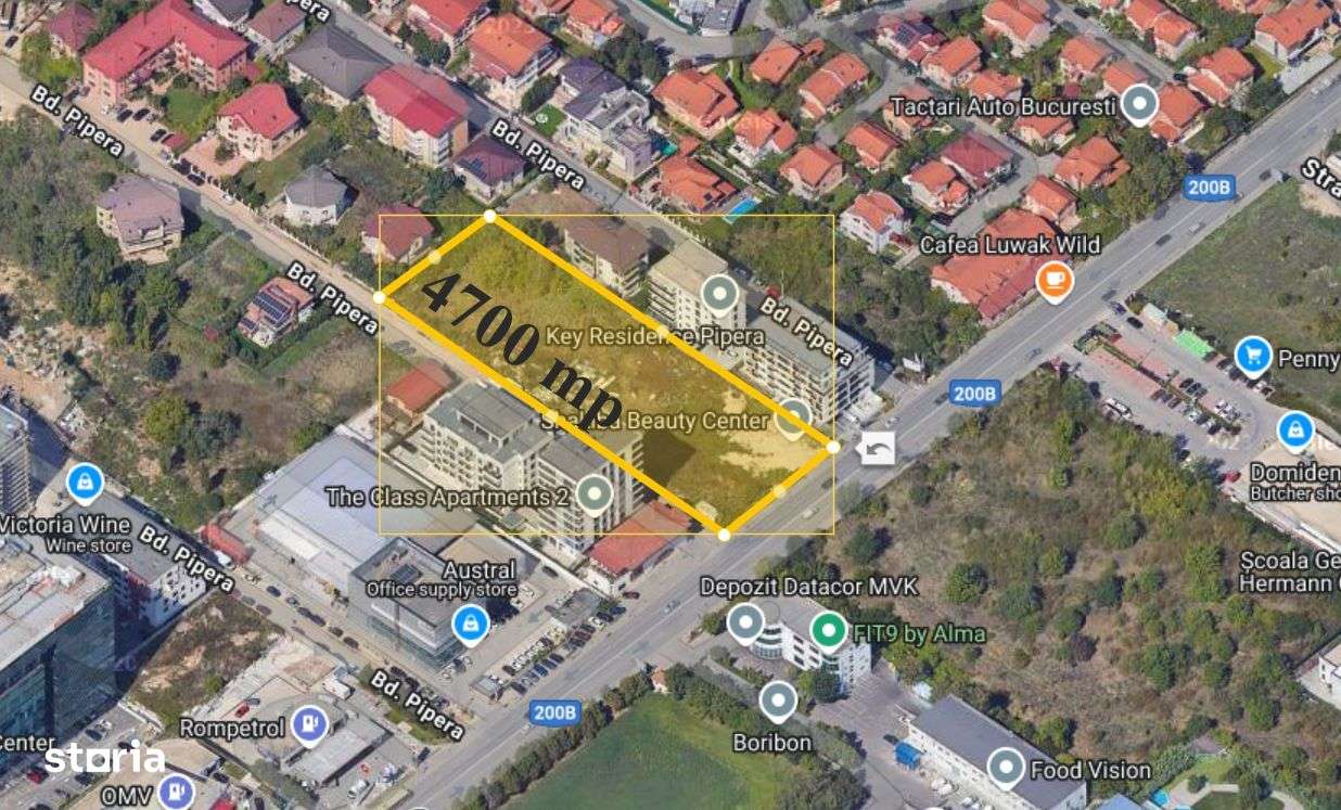 Teren Excepțional de 4.700 mp în Pipera – PUZ pre-aprobat, - Imagine principală: 1/6
