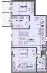 Apartament spațios, luminos cu 3 camere, 87,87 mp utili + balcon