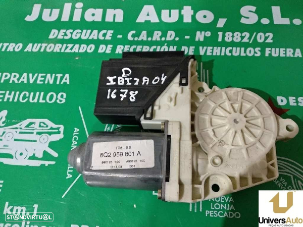 MOTOR ELEVADOR DE VIDRO FRONTAL DIREITO SEAT IBIZA III 2004 -6Q2959801A - 1