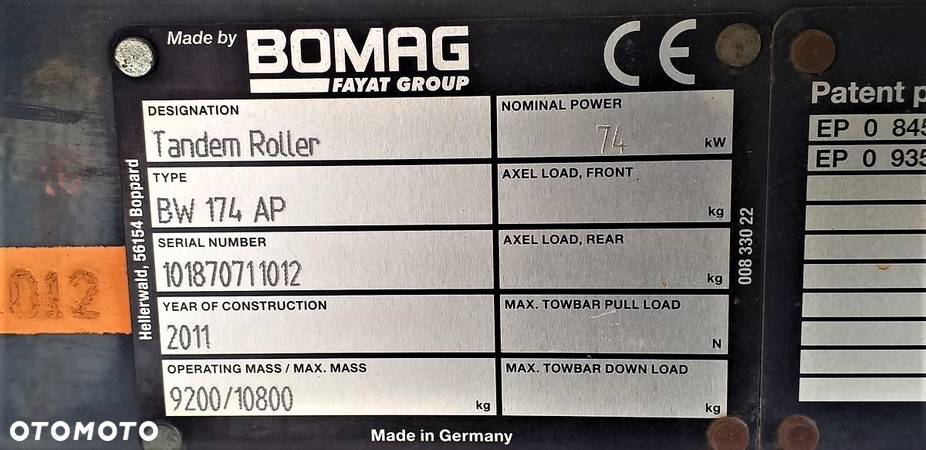 Bomag Walec wibracyjny BOMAG BW 174 AP - 39