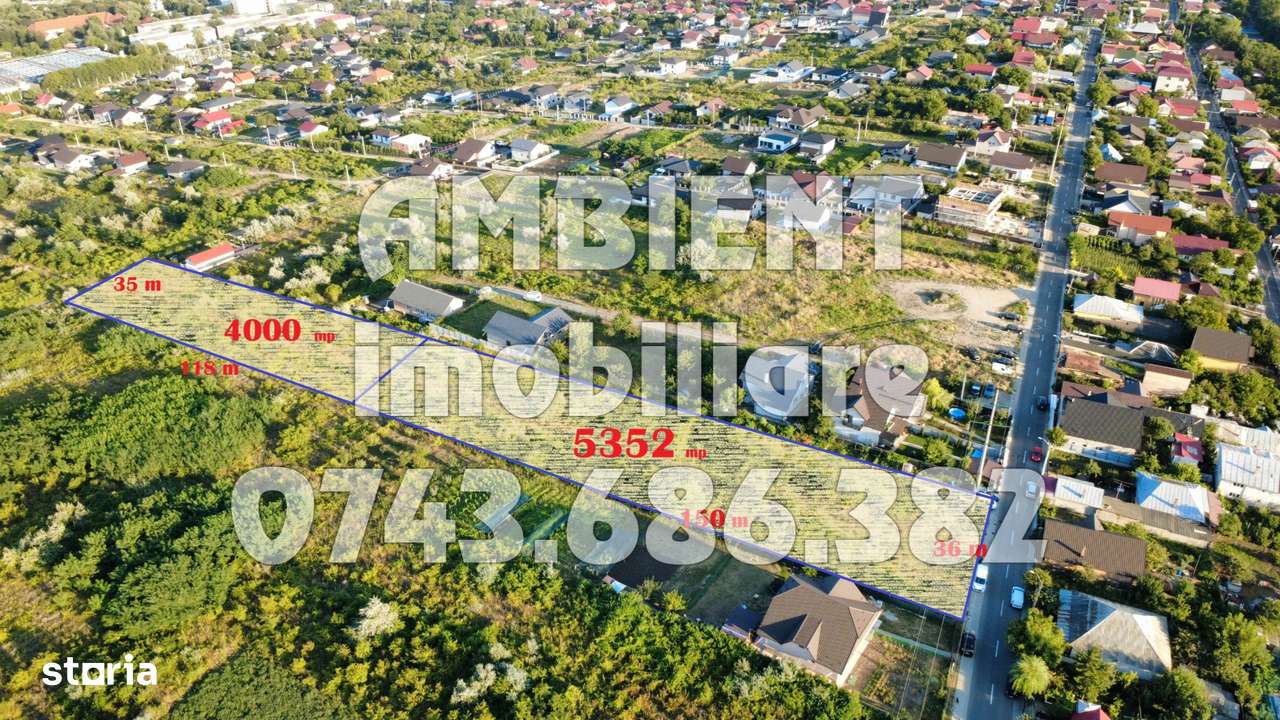 OPORTUNITATE de INVESTITIE-TEREN parcelabil - 5.352 mp, VASLUI; - Imagine principală: 2/2