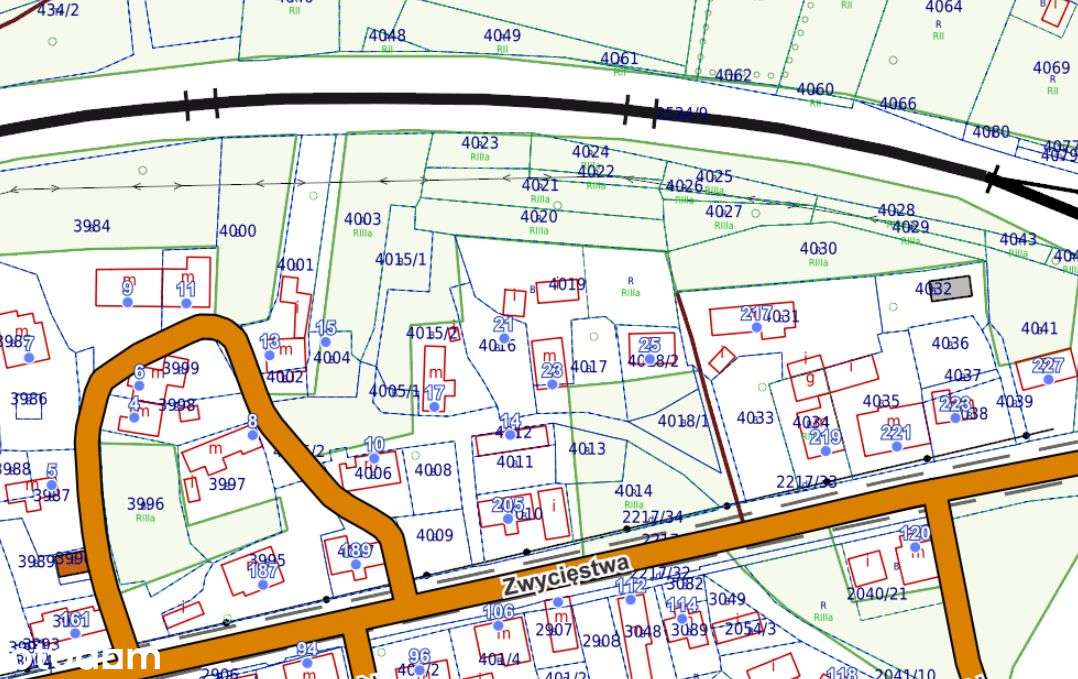 Działka - tereny zielone - wzdłuż kolei-8