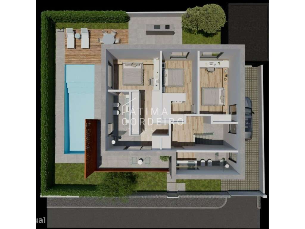 Moradia Isolada T4 com piscina e garagem situada na Aroeira-23