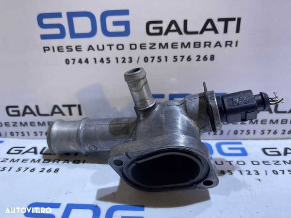 Suport Carcasa Termostat Flansa Senzor Temperatura Apa VW Golf 4 1.9 TDI AHF ALH AGR AJM AUY ATD ARL ASV AXR 1998 - 2006 Cod 038121133A - 2