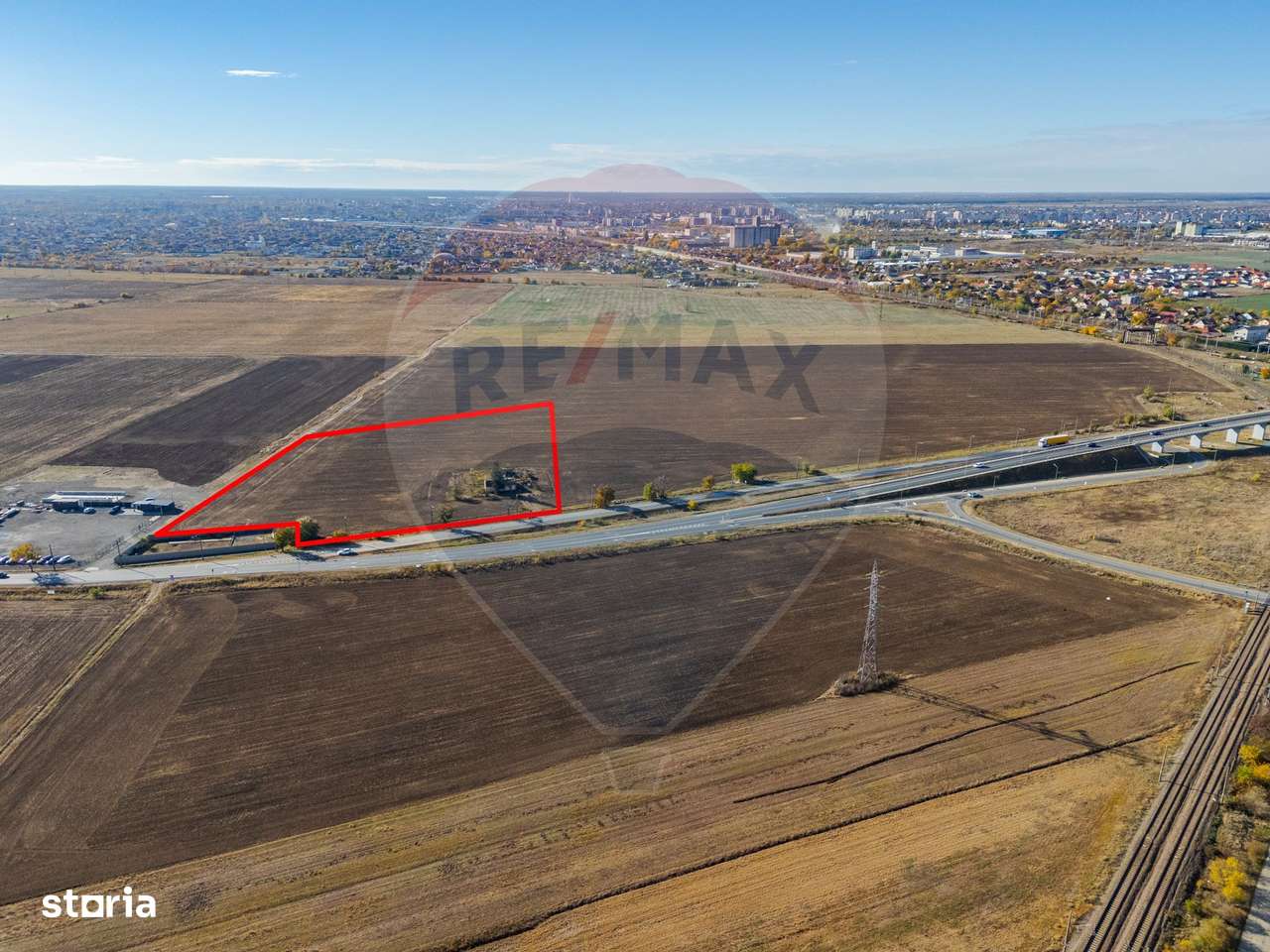 Teren intravilan 13.482 mp pe Centura Nord Arad, front 188 m-2