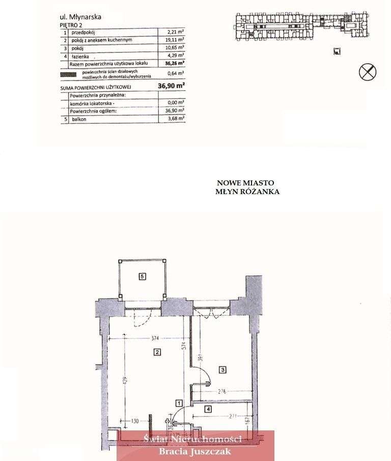 Mieszkanie, 36,90 m², Wrocław - Pełny obrazek: 3/15