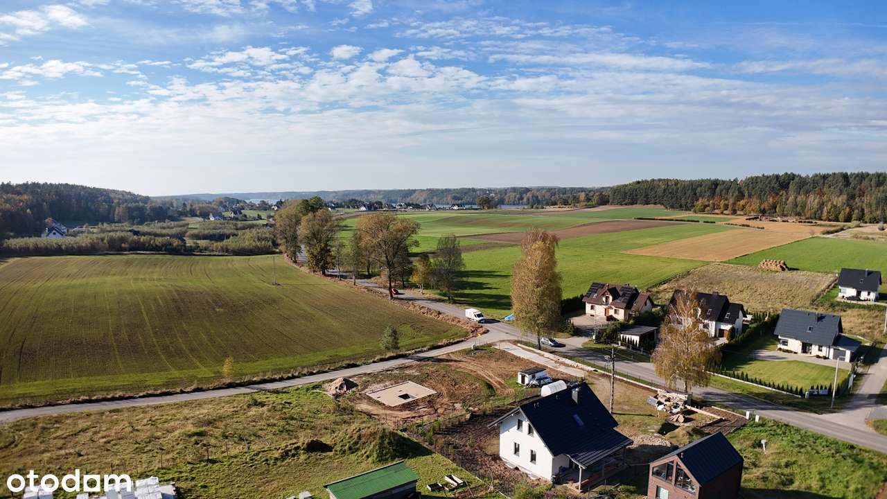 Działka budowlana 1014 m² – Zgorzałe –uzbrojona, asfalt, Jezioro 450 m-0