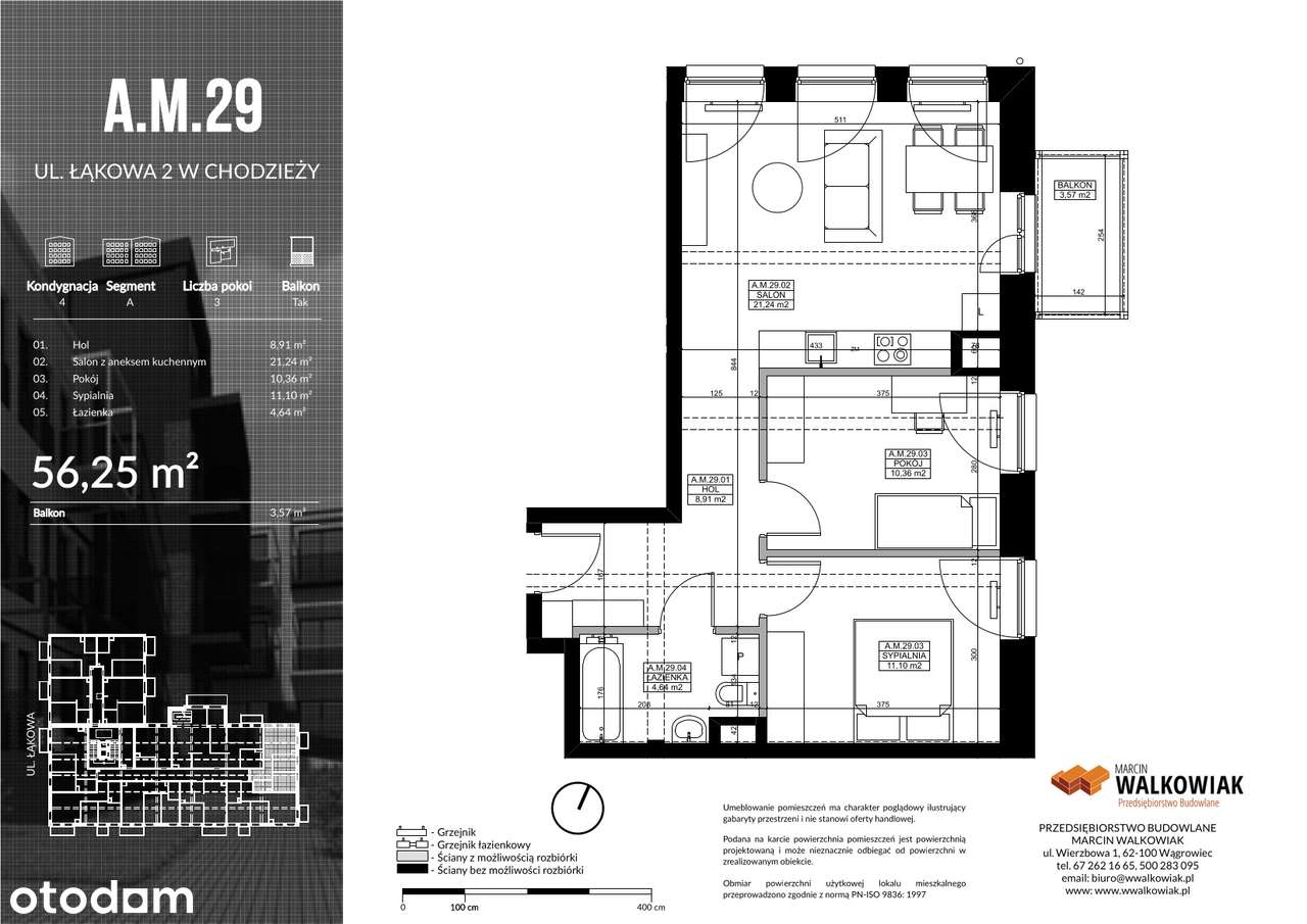 Nowe trzypokojowe mieszkanie - Pełny obrazek: 2/7