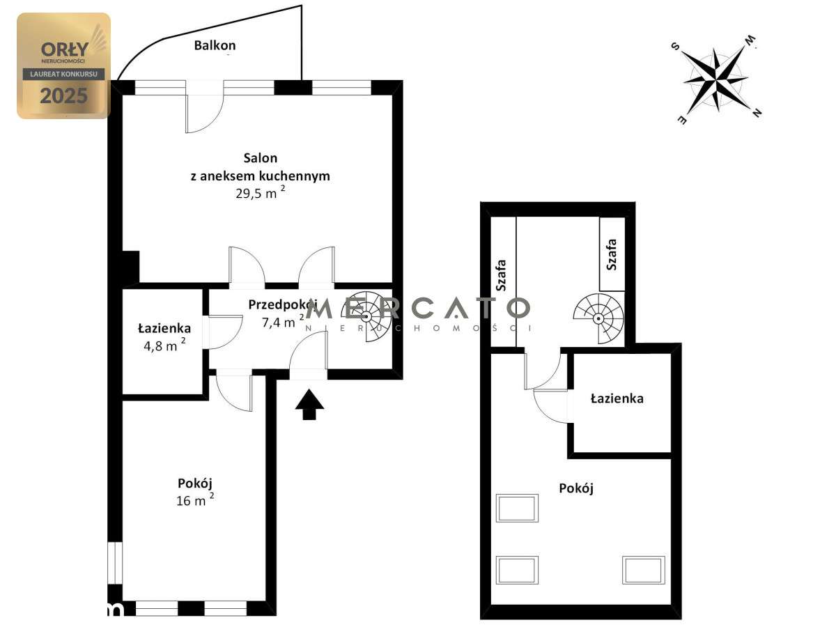Mieszkanie, 3 pokoje, ul. Fosa-14