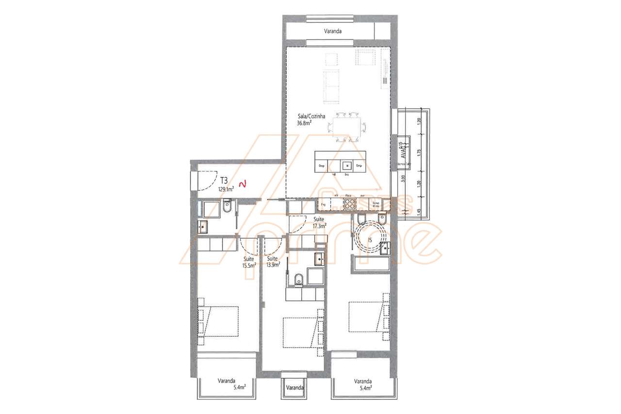 Apartamento T3 - Quinta da Portela - Coimbra/Venda - Grande imagem: 5/7