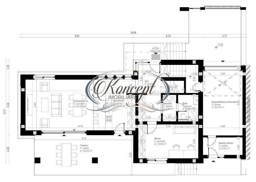 Teren cu proiect autorizat pentru duplex, Valea Capriorii-2