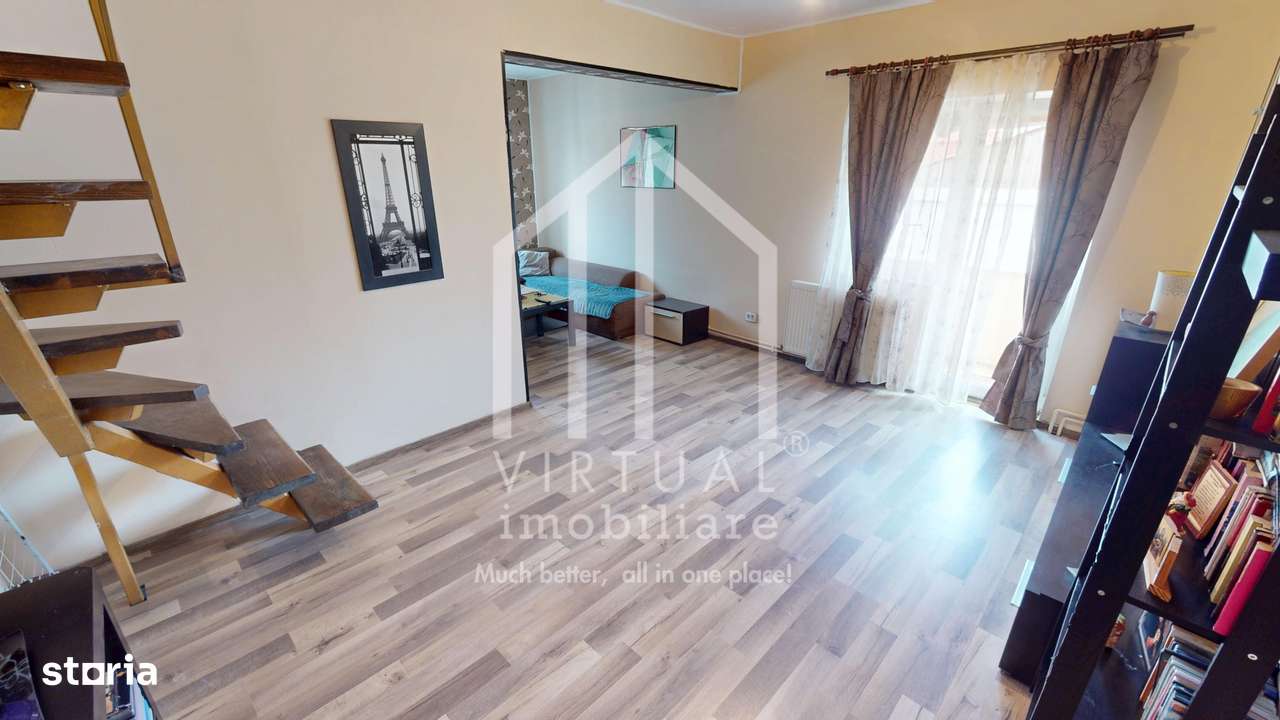 Apartament tip mansarda de vanzare in Sibiu 4 camere 89mp Vasile Aaron - Imagine principală: 3/13