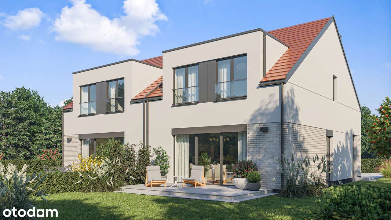 Nowoczesny dom w zabudowie bliźniaczej – Brodzka 75, Wrocław - Pełny obrazek: 4/7