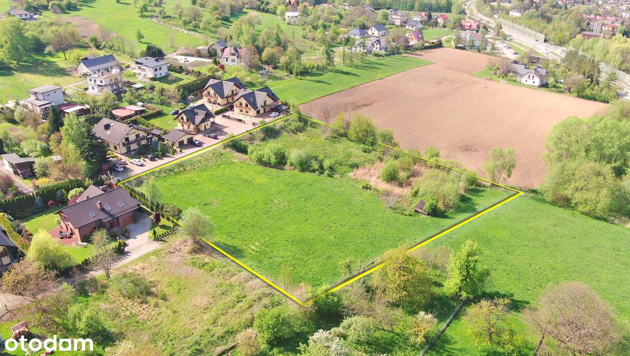 Duża widokowa działka inwestycyjna - brak MPZP - Ustroń-13