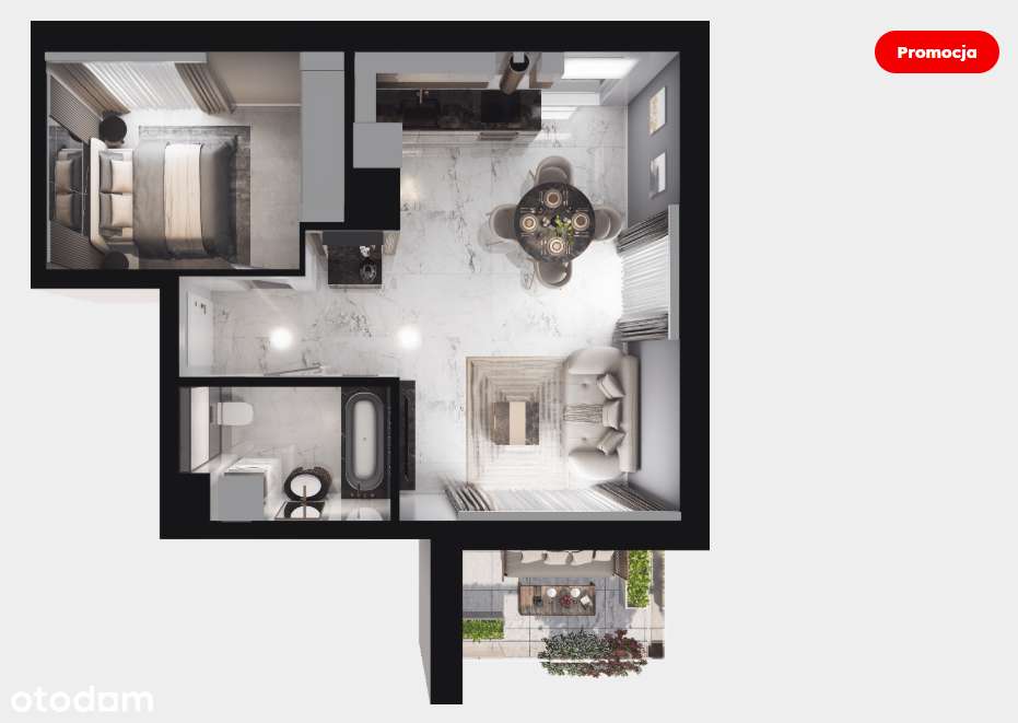 PROMOCJA! 2-pok.mieszkanie w nowoczesnym osiedlu BEZ PROWIZJI, BEZ PCC-0