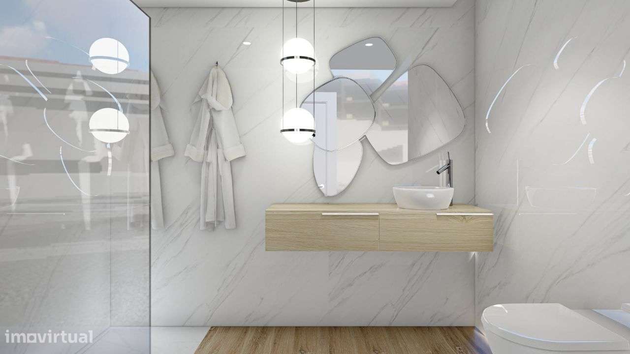 Moradia T3 em construção com duas Salas em Cristelo, Paredes-12