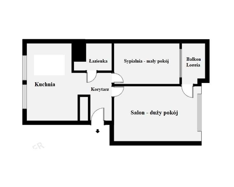 2-pok po remoncie, z balkonem, ul. Okulickiego-19