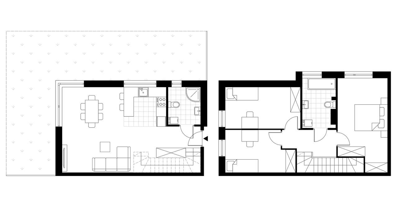 4-pokojowy dom 94m2 + ogródek Bez Pośredników - Pełny obrazek: 2/7