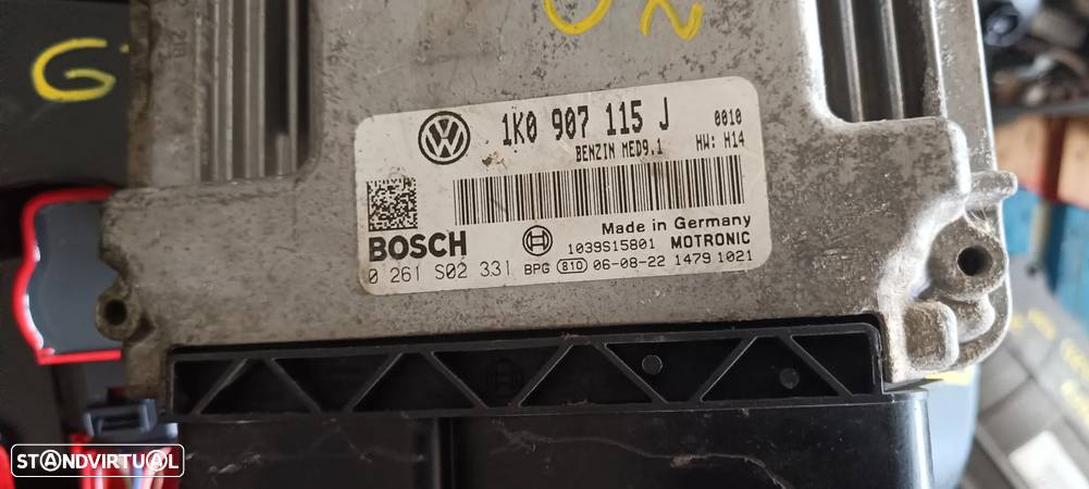 centralina vw golf 5 gti Motor 2.0 TFSI Turbo 200cv BOSCH 0 261 S02 331 - 1K0 907 115 J - 3