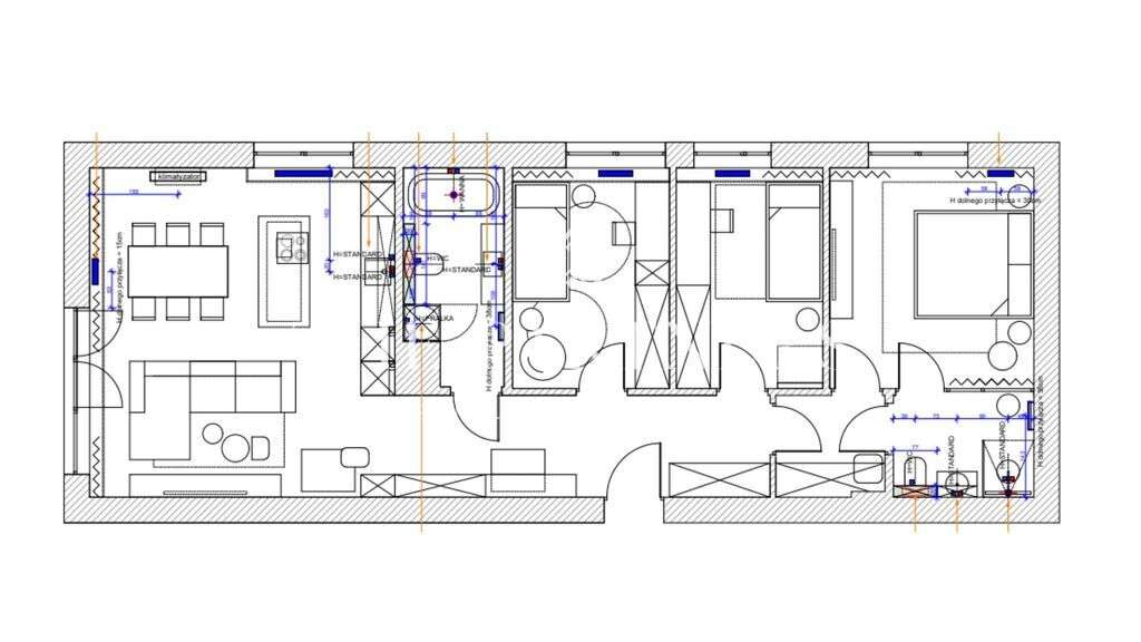 Apartament 95m² wysoki standard - Przybyszewskiego-15