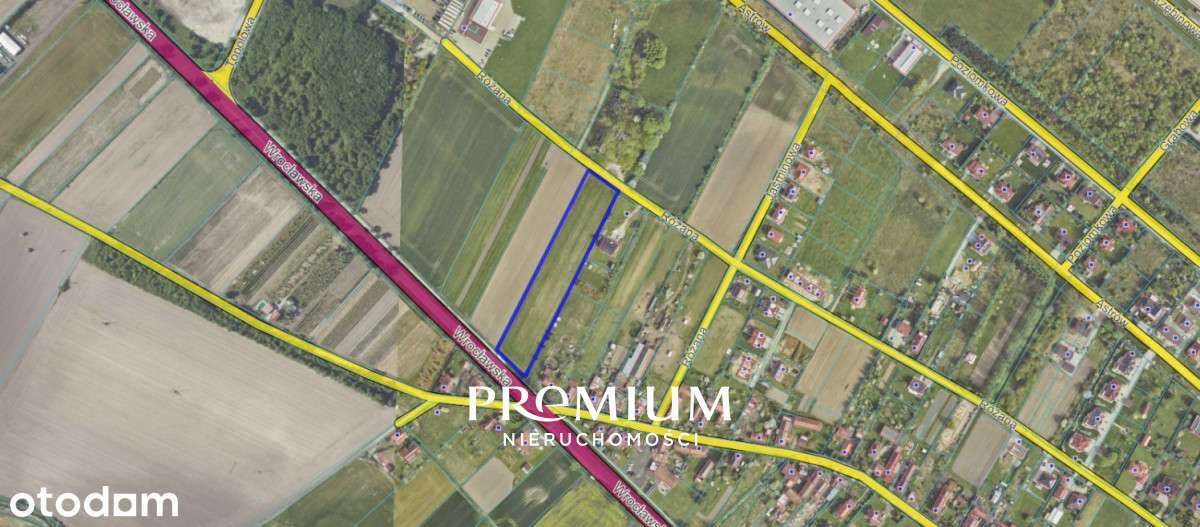 Działka przemysłowo-usługowa Stanowice 82,20 ar-5