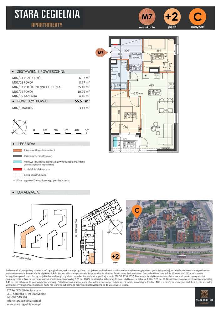 Stara Cegielnia Mielec | mieszkanie 3-pok. | C_M7 - Pełny obrazek: 2/9