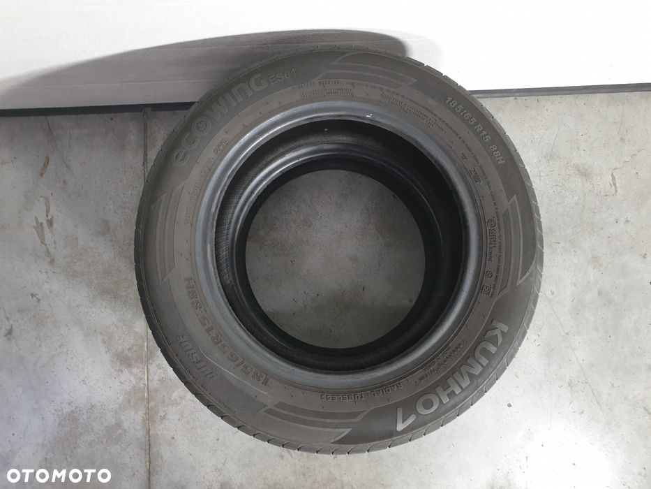 2szt. 185/65/15 88H Kumho Ecowing ES01 5mm 2018r [ 9534 ] - 2