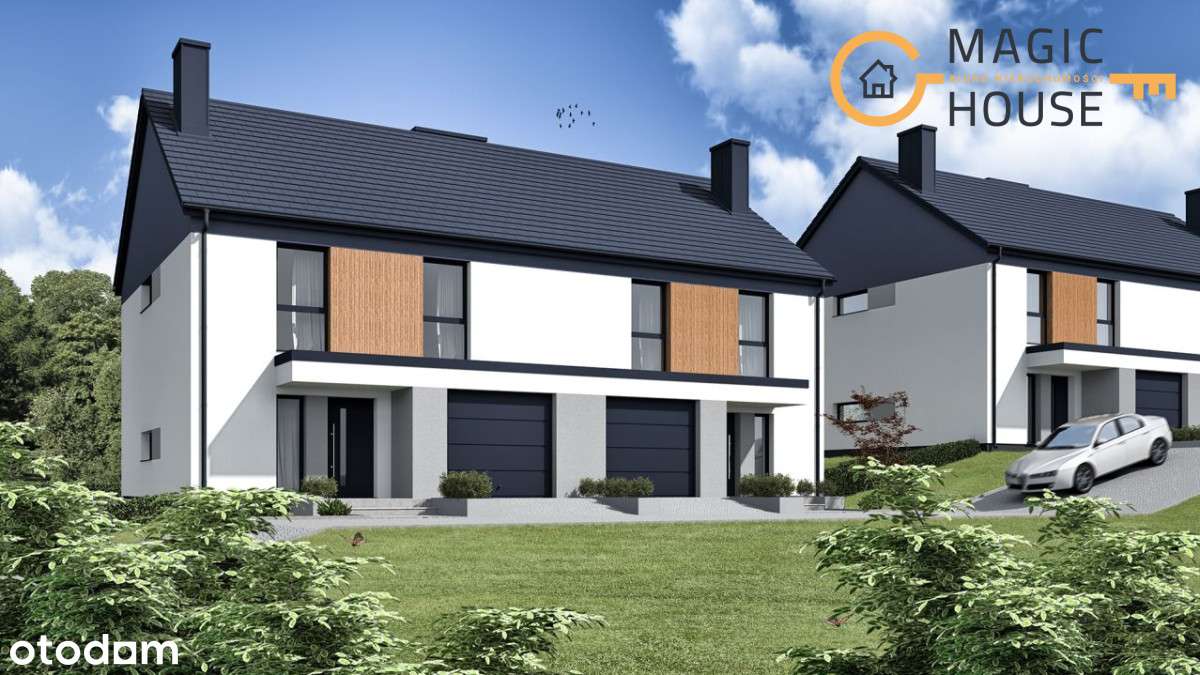 5 pokoi, garaż, budynek łączony garażami - Pełny obrazek: 2/12