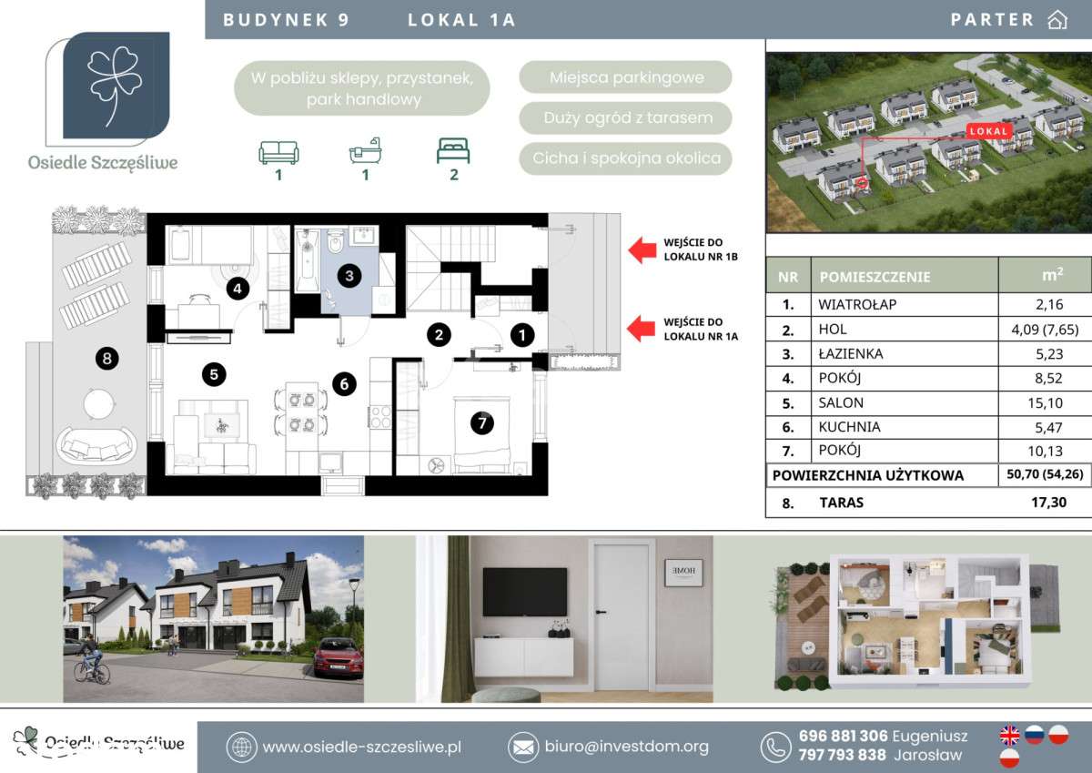 Mieszkanie balkon 6,60m lub ogródek 177m/dwa m.p. - Pełny obrazek: 5/7