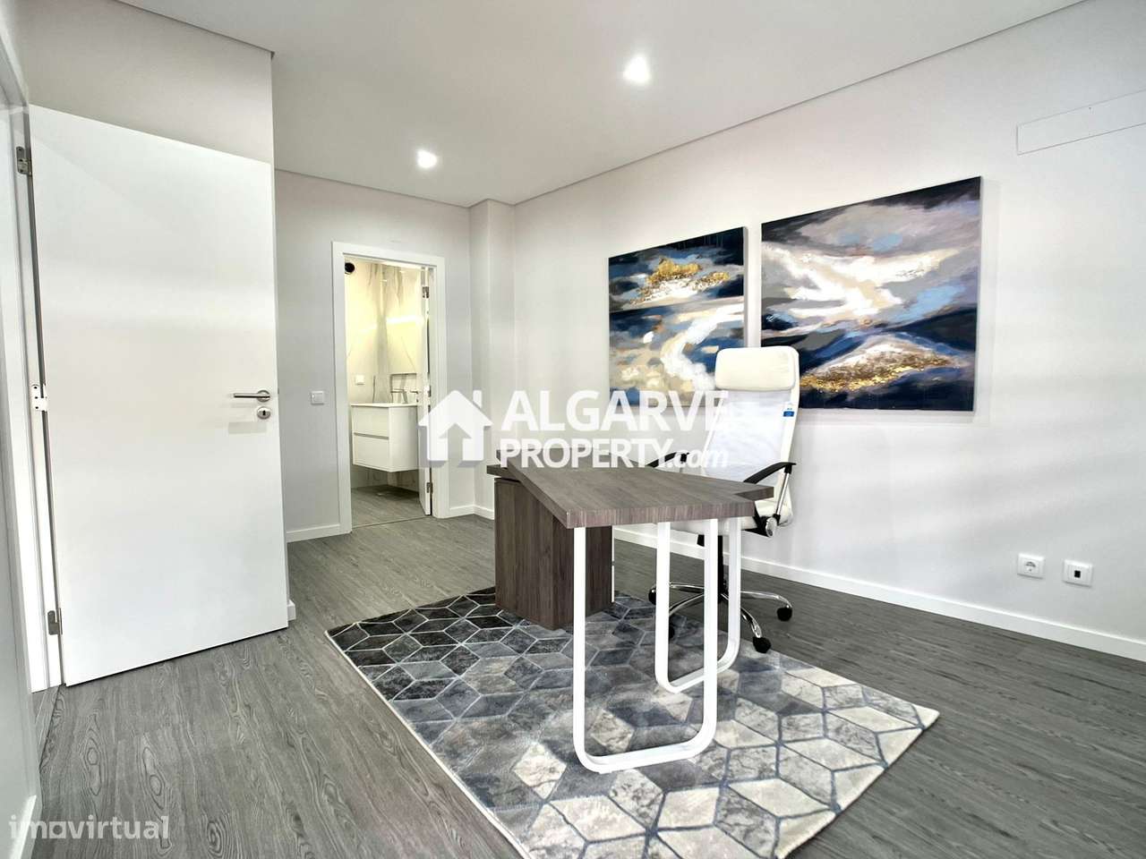 Apartamentos T3 em condomínio de arquitetura moderna com jardim perto-36