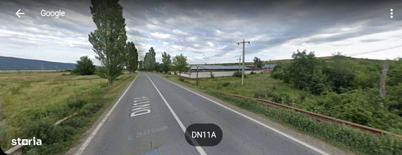 Teren 3200 mp, 22 ml deschidere DN 11A, Caiuti, Bacau - Imagine principală: 2/3