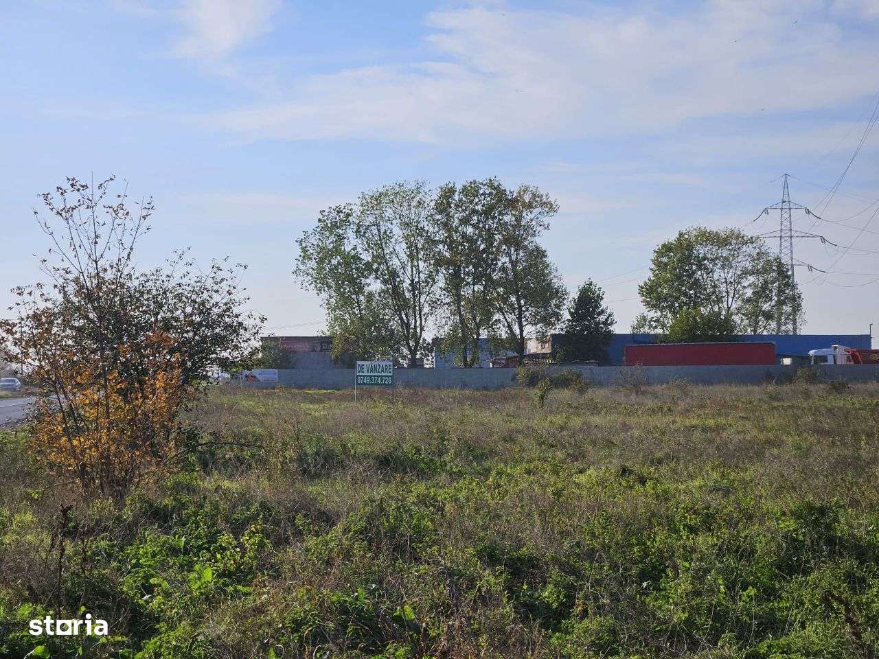 Teren intravilan, zona Tirighina, 7562 mp, deschidere 107 ml ! - Imagine principală: 3/7