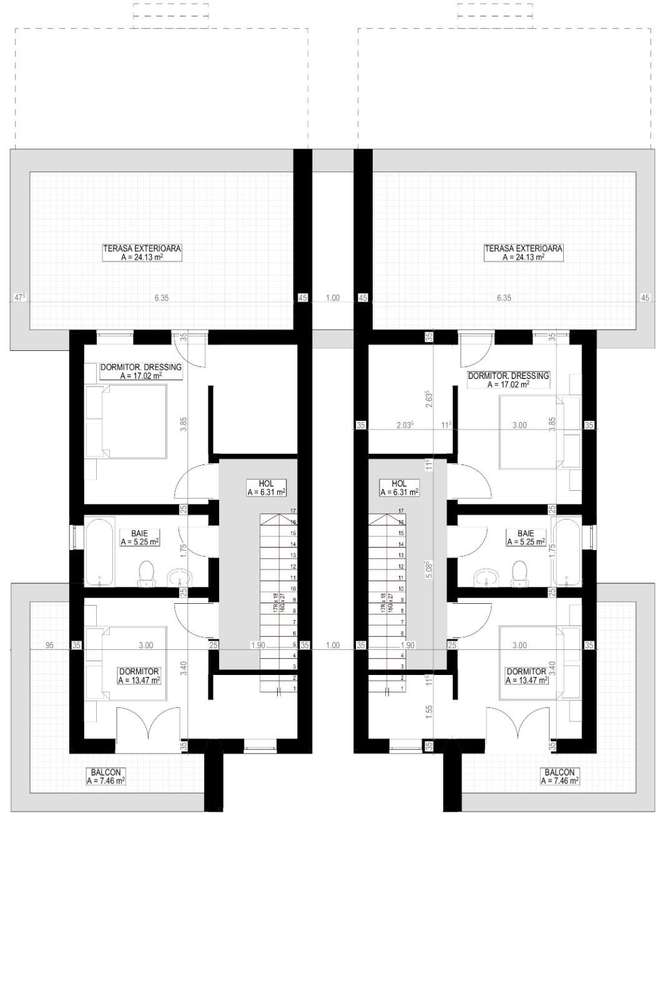 Duplex P+E cu 4 camere si garaj in Giarmata,  comision 0%-12
