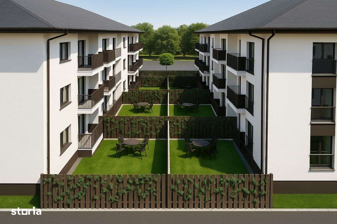RATE 3 ani AVANS 50%  2 camere D 46m + curte 40m ASTORIA RESIDENCE C3 - Imagine principală: 2/15