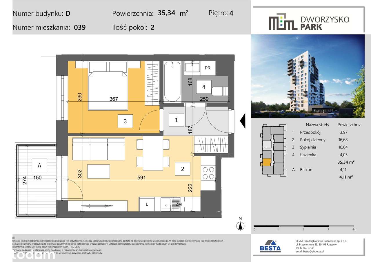 Dworzysko Park | nowe mieszkanie D_039 - Pełny obrazek: 2/9