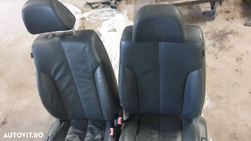 Interior Piele Neagra Scaune Fata Stanga Dreapta Bancheta Sezut cu Spatar Volkswagen Passat B7 2010 - 2015 - 5