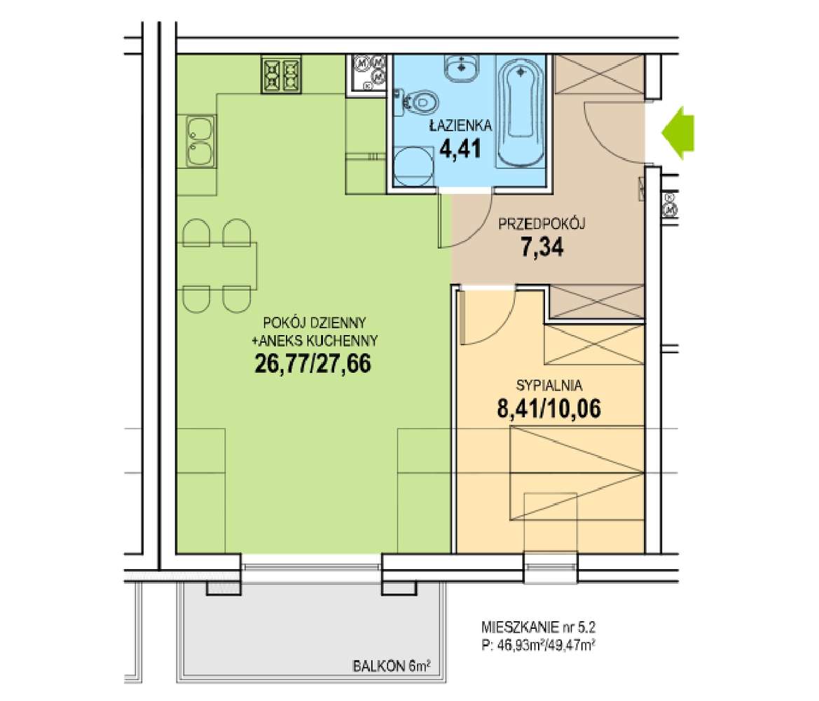 Osiedle Niwa | mieszkanie C1_35 - Pełny obrazek: 2/6